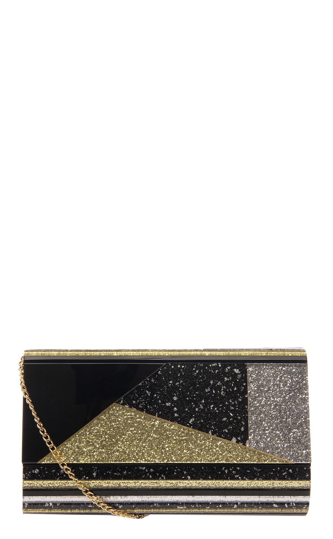 olga berg black clutch