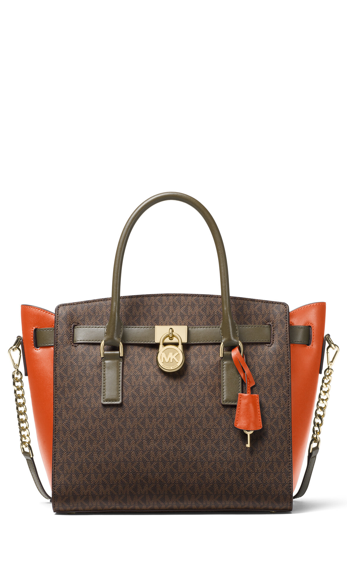 MICHAEL Michael Kors Kadın Çanta MMK30F7GHMS9V285-BRN/OLV/ORNG