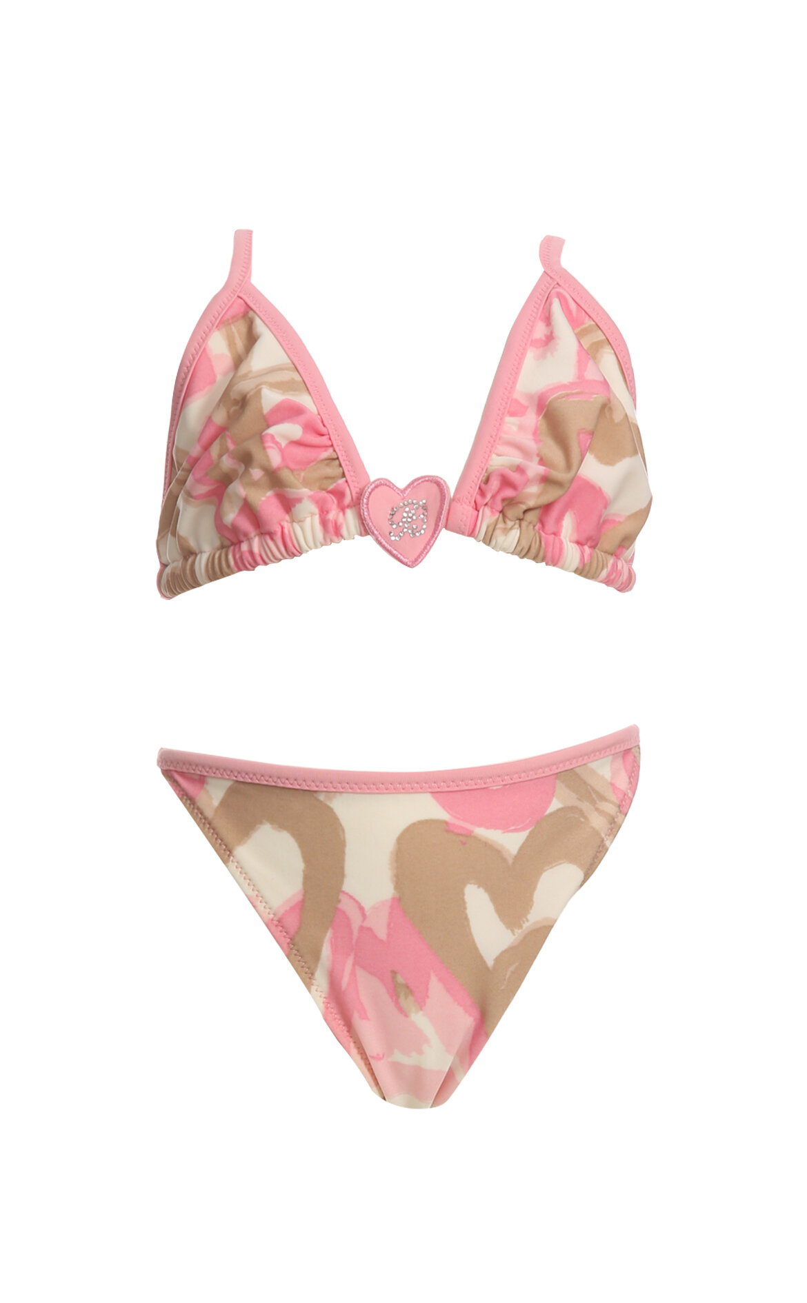 String De Luxe Blumarine – Soie Rose Gris – Taille 4 (42/44) – Neuf Avec étiquettes