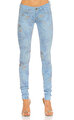 Guess Baskı Desen Skinny Denim Pantolon