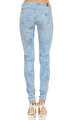 Guess Baskı Desen Skinny Denim Pantolon