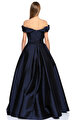 Reem Acra Lacivert Gece Elbisesi