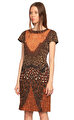 Alberta Ferretti Kahverengi Elbise