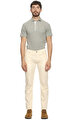 Cesare Attolini Krem Rengi Denim Pantolon