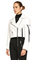 Oliver Theyskens Beyaz Deri Ceket