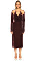 Dion Lee Bordo Elbise