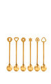 Party Portafortuna Cognac 6'lı Kaşık Seti 