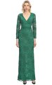 Marchesa Notte Yeşil Elbise