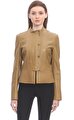 Yves Salomon Camel Deri Ceket