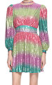 Celia B Renkli Elbise