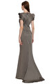 Zaz Zac Posen Gri Gece Elbisesi