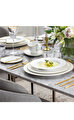 Chateau Septfontaines Beyaz Gold Yemek Tabağı 28 cm