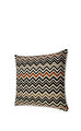 Belfast 160  SiyahBej Zigzag Desen Dekoratif Yastık 