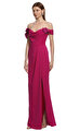 Marchesa Note Fuşya Gece Elbise