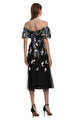 Marchesa Note Siyah  Elbise