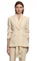 Cınq A Sept Krem Rengi Blazer Ceket