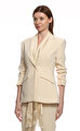 Cınq A Sept Krem Rengi Blazer Ceket