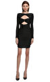 Black Jersey Mini Elbise