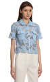 Blue Lace Top Üst