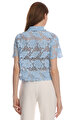 Blue Lace Top Üst