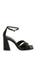 Black Suede Siyah Topuklu Ayakkabı