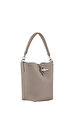 Longchamp Le Roseau Kil Gri Bucket Çanta XS