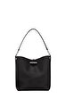 Longchamp Le Roseau Siyah Omuz Çantası M