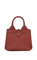 Longchamp Le Roseau Kestane Rengi El Çantası XS