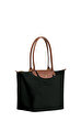 Longchamp Le Pliage Original Siyah Omuz Çantası L
