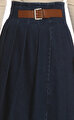 New İn Lacivert Etek