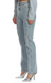 Crystal Embellished Denim Jeans Pantolon