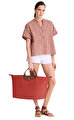 Longchamp Le Pliage Original Kırmızı Seyahat Çantası L