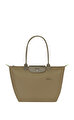 Longchamp Le Pliage Green Enginar Yeşili Omuz Çantası L