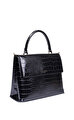 Wxb-Aynıssa-Croc Effect Top Handle Large Bag