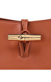 Longchamp Le Roseau Kahverengi Omuz Çantası M
