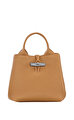 Longchamp Le Roseau Ceviz Rengi El Çantası XS