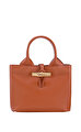 Longchamp Le Roseau Kahverengi El Çantası XS