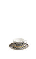 Missoni Zig Zag Siyah Gold 6 Kişilik Kahve/Çay Fincan ve Tabağı