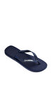 Rubber Logo Filete Navy Terlik