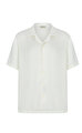 Giulio Cuban Collar Short Sleeve Shirt Ecru Gömlek