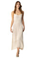 Akep Krem Rengi Elbise