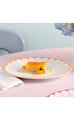 Fleur Soleil Turuncu Porselen Yemek Tabağı 27 cm