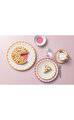 Fleur Soleil Turuncu Porselen Pasta Tabağı 21 cm