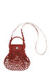 Le Pliage Kızıl Kahve Örgü Çanta XS