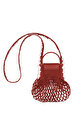 Le Pliage Kızıl Kahve Örgü Çanta XS