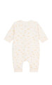 Baskılı Civciv Desenli Pamuklu Bebek Tulum
