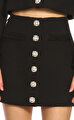 Kadın Linda Siyah Mini Etek