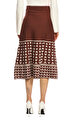 Derhy Kahverengi Desenli Etek