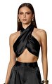 Nookie Siyah Crop Top