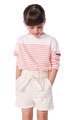 Çizgili Pamuklu Çocuk Bluz